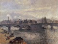 Corneille der pont rouen Morgen Wirkung 1896 Camille Pissarro
